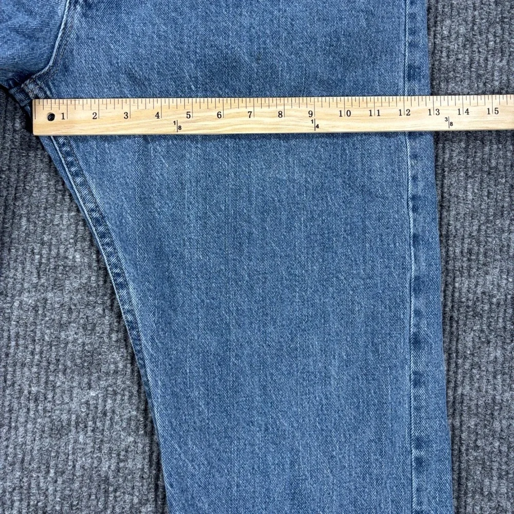 Wrangler Jeans Mens 38x30 Blue Premium Quality Straight Leg Denim Casual